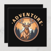 Hirsche - Wildnis - Camping - Abenteuer (Vorne/Hinten)