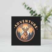 Hirsche - Wildnis - Camping - Abenteuer (Stehend Vorderseite)