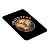 Hirsche - Wildnis - Camping - Abenteuer Magnet (Rechte Seite)
