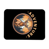 Hirsche - Wildnis - Camping - Abenteuer Magnet (Horizontal)