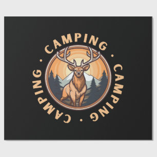 Hirsche - Wildnis - Camping Geschenkpapier