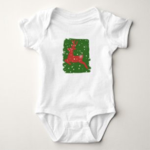 Hirsche Winter Holidays Baby Jersey Bodysuit Strampler