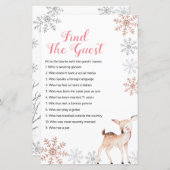 Hirsche Winterschneeflocken Game finden (Vorne/Hinten)