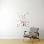 Hirsche Winterschneeflocken ONEderland Begrüßungsz Wandteppich (Beispiel)