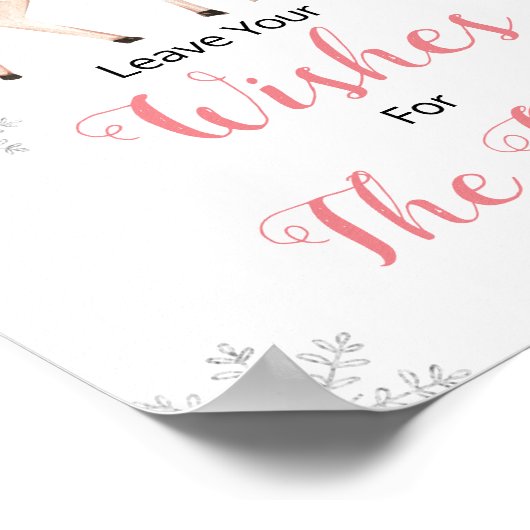 Hirsche Winterschneeflocken ONEderland will für Ba Poster (Ecke)