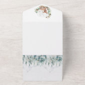 Hirsche Winterwald Kälte Außendusche All In One Einladung (Außenbereich)