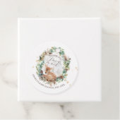 Hirsche Winterwald Kälte Außendusche Geschenkanhänger (Beispiel)