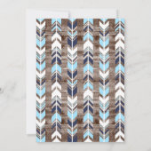 Hirsche-Woodland-Babydusche Einladung (Rückseite)