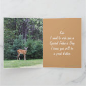 Hirsche wünscht Son a Happy Vatertag Karte (Innenseite)