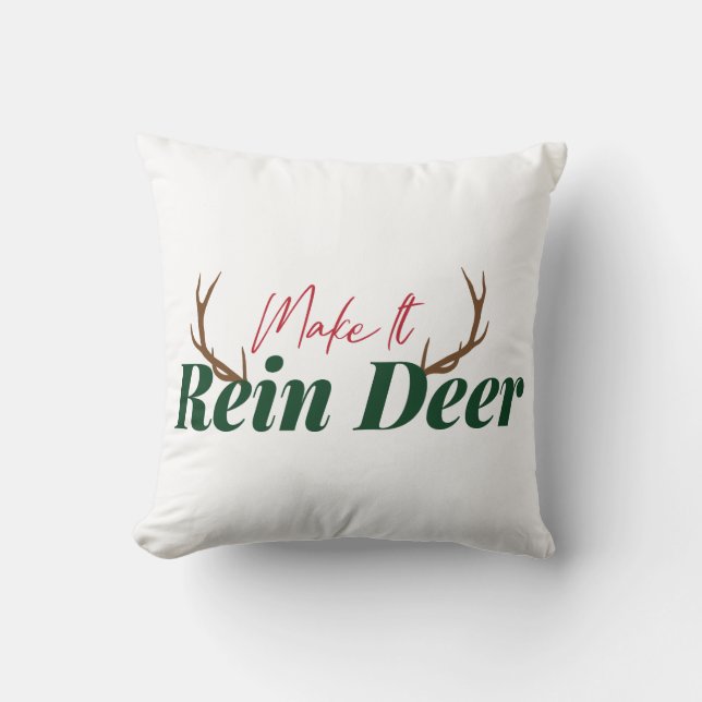 Hirsche zügeln kissen (Vorderseite)