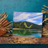 Hirschenkogel im Sommer - Spiegelungen des Wassers Fotoplatte (Seite)