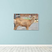 Hirschessen Leinwanddruck (Insitu (Holzboden))