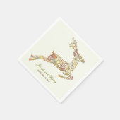 Hirschfallwaldhochzeit Serviette (Ecke)
