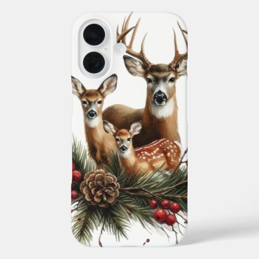 Hirschfamilie  Case-Mate iPhone hülle (Rückseite)