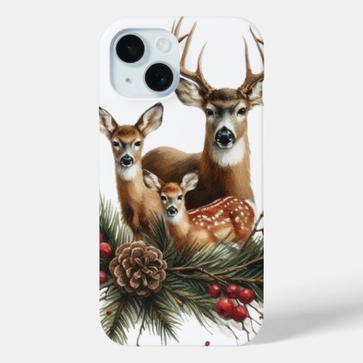 Hirschfamilie Case-Mate iPhone hülle (Rückseite)