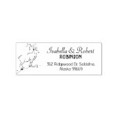 Hirschfamilie Gummistempel (Prägung)