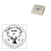 Hirschfamilie Gummistempel (Stempel)