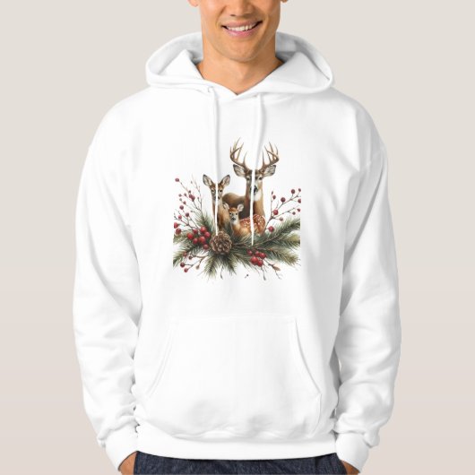 Hirschfamilie hoodie (Vorderseite)