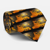 Hirschfamilie Krawatte (Gerollt)