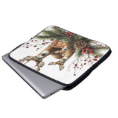 Hirschfamilie laptopschutzhülle (Vorne Knopf)