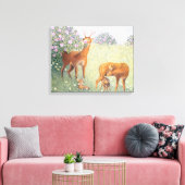 Hirschfamilie Leinwanddruck (Insitu (Wohnzimmer))
