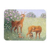 Hirschfamilie Magnet (Horizontal)