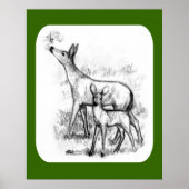 Hirschfamilie Poster (Vorne)