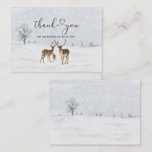 Hirschfamilie und Baby es ist kalt draußen Baby Sc