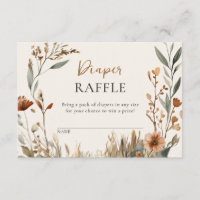 Hirschfamilien Boho Pampas Diaper Raffelkarten