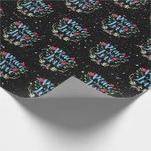 Hirschfäule in Schneeflocken Geschenkpapier (Ecke)