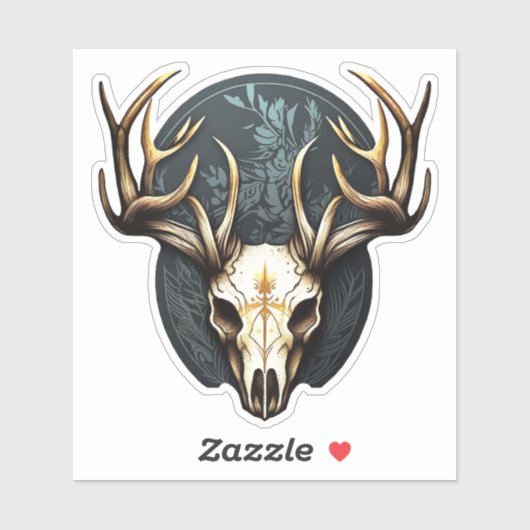 Hirschfelle Großfantler jagen Aufkleber (Blatt)