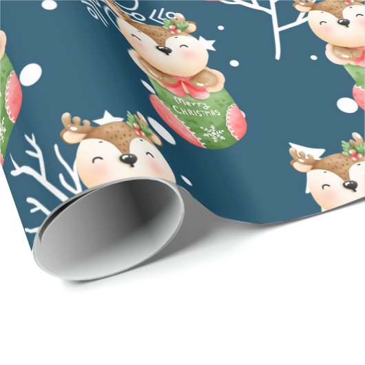 Hirschferien anpassen geschenkpapier (Rolleneckpunkt)