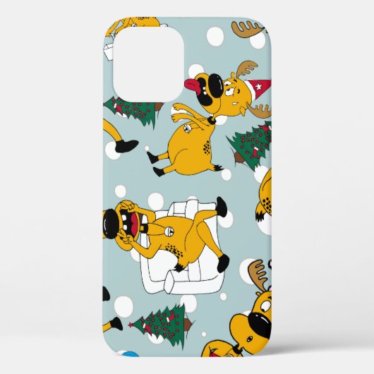 Hirschfest: Weihnachtsmuster Case-Mate iPhone Hülle (Rückseite)