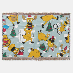 Hirschfest: Weihnachtsmuster Decke