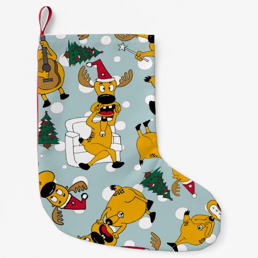 Hirschfest: Weihnachtsmuster Kleiner Weihnachtsstrumpf (Vorderseite)