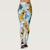 Hirschfest: Weihnachtsmuster Leggings (Rückseite)
