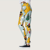 Hirschfest: Weihnachtsmuster Leggings (Links)