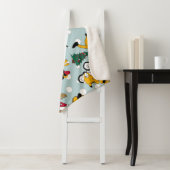 Hirschfest: Weihnachtsmuster Sherpadecke (Beispiel)