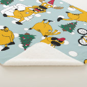 Hirschfest: Weihnachtsmuster Sherpadecke (3/4)