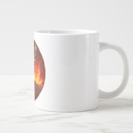 Hirschfeuer Jumbo-Tasse (Rechts)