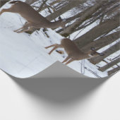 Hirschfräsen Geschenkpapier (Ecke)