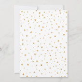 Hirschgeburt einladen Woodland Gold Pink Floral Einladung (Rückseite)