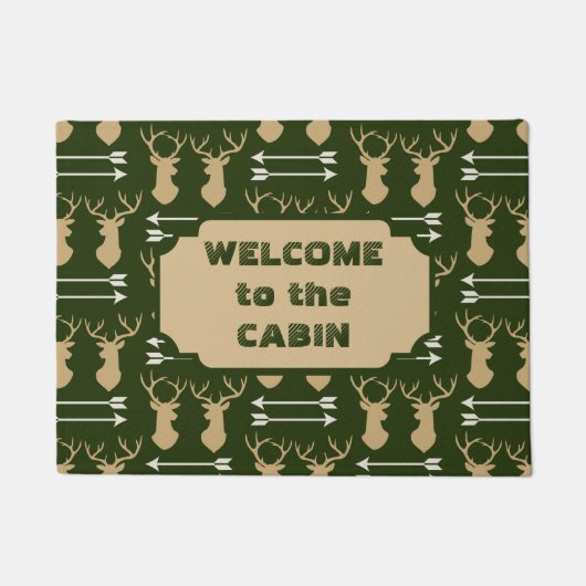 Hirschgeflecht-Muster Fußmatte (Vorderseite)