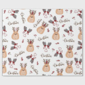 Hirschgeschenke Weihnachtsgeschenke Geschenkpapier (Flach)