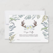 Hirschgewächse Babydusche Windelwanne Einladung (Vorderseite)