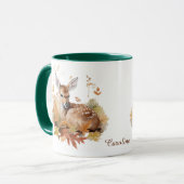 Hirschgewächse im Herbst Tasse (Vorderseite Links)