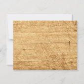 Hirschgewächse Rustikaler Jagdjäger Mitteilungskarte (Rückseite)