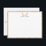 Hirschgewächse Rustikaler Jagdjäger Mitteilungskarte<br><div class="desc">Das Design ist individuell und umfasst Holzhirsche, eine Holzrahmen und eine Holzrückseite. Klicken Sie auf die Schaltfläche Anpassen, wenn Sie die Designelemente anpassen und/oder den Text weiter verändern möchten! Variationen dieses Designs, zusätzliche Farben sowie koordinierende Produkte sind in unserem Shop, zazzle.com/store/doodlelulu verfügbar. Kontaktieren Sie uns, wenn Sie dieses Design für...</div>