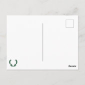 Hirschgewächse Rustikales Rottartan-Muster Postkarte (Rückseite)