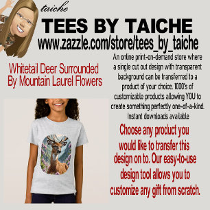 Hirschgewächse umgeben von Laurel Flora T-Shirt